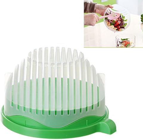 60 Second Salad Cutter Bowl Kitchen Gadget Tools Vegetable Chopper Washer Cutter Quick Salad Maker Chopper