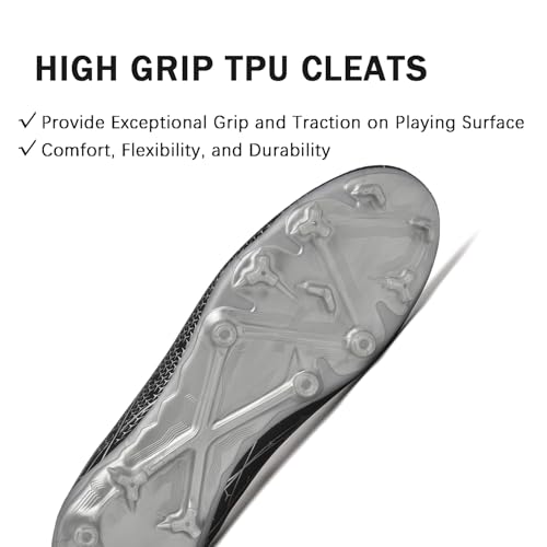 Mens Soccer Cleats Outdoor AG/FG Professional Football Shoes Lightweight Breathable Youth Boys Athletic Training Sneakers3