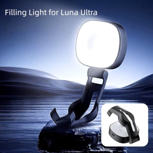 Image of Fill Light for Insta360 Luna Ultra Camera - 180 Adjustable, Type-C Rechargeable, Plug-and-Play, Foldable Design for Enhanced Skin Tone in Professional Photos