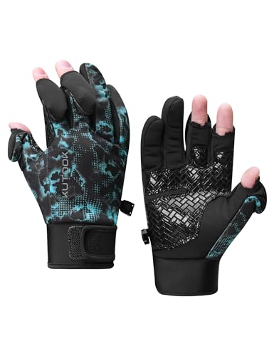 KUTOOK Waterproof Winter Fishing Gloves