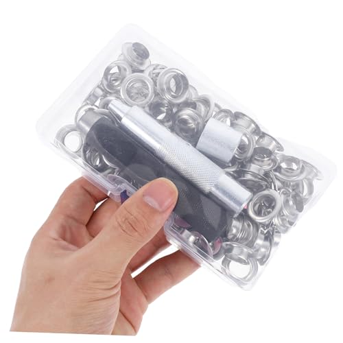 Kit de oeillets métalliques SOLUSTRE 100 ensembles avec outil de pose pour bâche