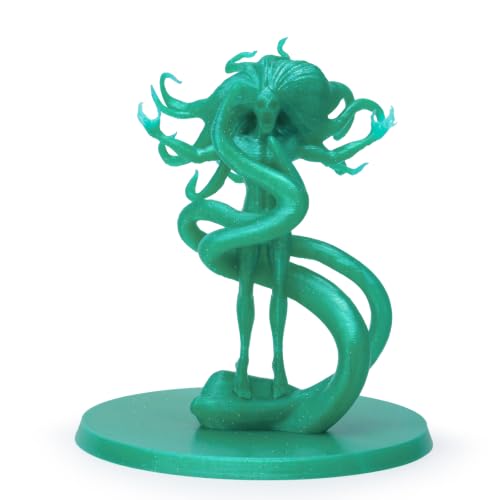 Image of ZIRO Glitter PLA Filament 1.75mm, Super Sparkle, 1KG Twinkling Green | Fit for Most FDM 3D Printer, 1.75mm 1KG Spool, Dimensional Accuracy + /-0.03mm, Colorful PLA FilamenT