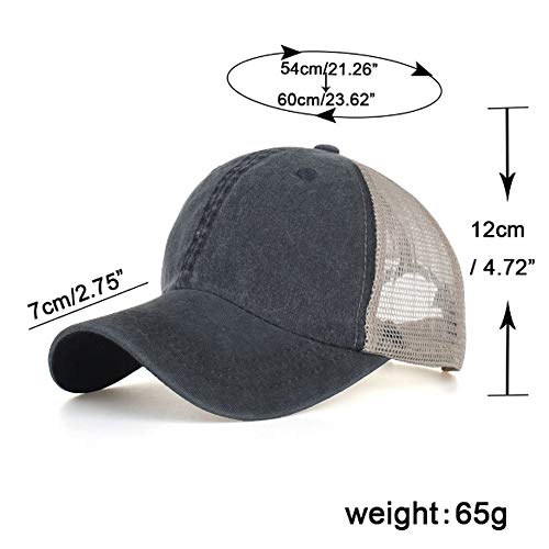 Croogo Baseball Dad Cap Trucker Mesh Back Cap Adjustable Size For Running Hiking Workouts Outdoor Unisex,Khaki-Zm02 #TOP5
