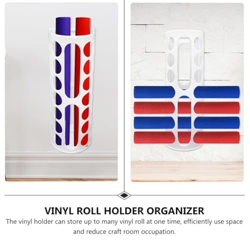 Support mural vinyle 14 trous pour en finir avec les rouleaux encombrants - 4
