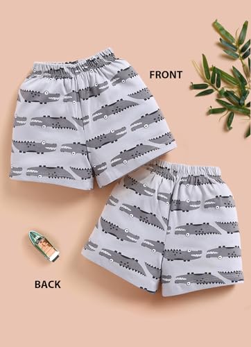 Image of LuvLap Baby Boys & Girls 100% Cotton Shorts Set Pack of 5