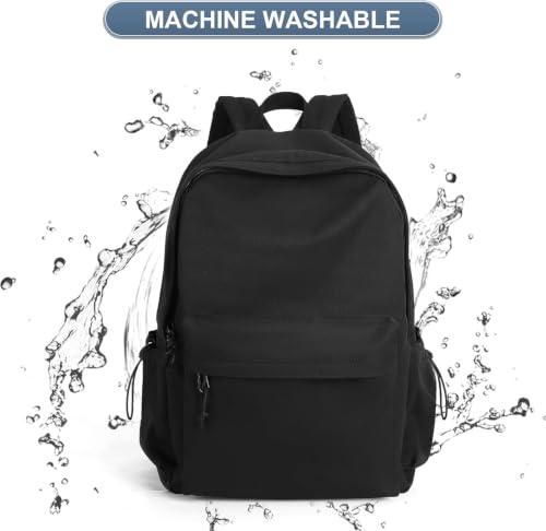 Image of Black Backpack for Men Women, Casual Work Backpacks College School Backpack for Boys girls Teens, Lightweight Travel Back Pack Book Bags