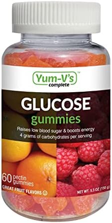 YumVs Complete Glucose Gummies, Fruit Flavors, (60 Ct); Chewable Nutritional Supplement for Men and Women, Gluten Free, Vegan, Kosher, Halal …