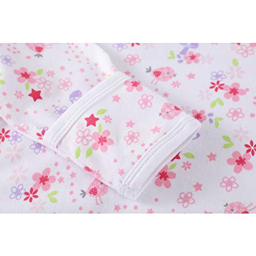 Baby Sleep Gown - Organic Cotton Lightweight 0-18 Months Sleeper for Easier Diaper Changing with Mitten Cuffs3