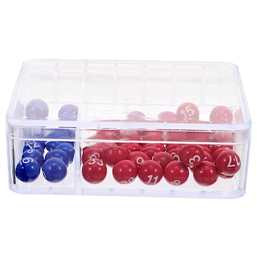 ERINGOGO 1 Juego Lotería De Lotería Simulador Bolas De Rifa De Fiesta Mini Máquina De Lotería Máquina Selectora De Números Bolas De Premio Máquina De Juegos Acrílico