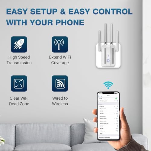 Image of Single Band WiFi Range Extender 300Mbps High-Speed Booster | 2.4GHz Long-Range WiFi Repeater for Home & Office | Boosts Router Signal, Covers 10m, Supports 10 Devices | Easy Plug & Play Setup