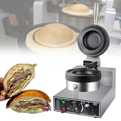 ZEEKYFOR Elektrische Burger-Presse, Antihaft-Burger-Maschine, kommerzielle elektrische Burger-Presse 50-300 ℃