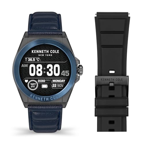 Kenneth Cole New York Watch, Wellness 2.0 Smartwatch, Health Monitoring,