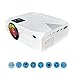 Produktbild QLPP Mini-Projektor, 16,7-Zoll-TFT-LCD-Filmprojektor, 30.000 Stunden Lampenlebensdauer Heimkino-Videoprojektor Kompatibel mit USB SD HDMI VGA AV,White