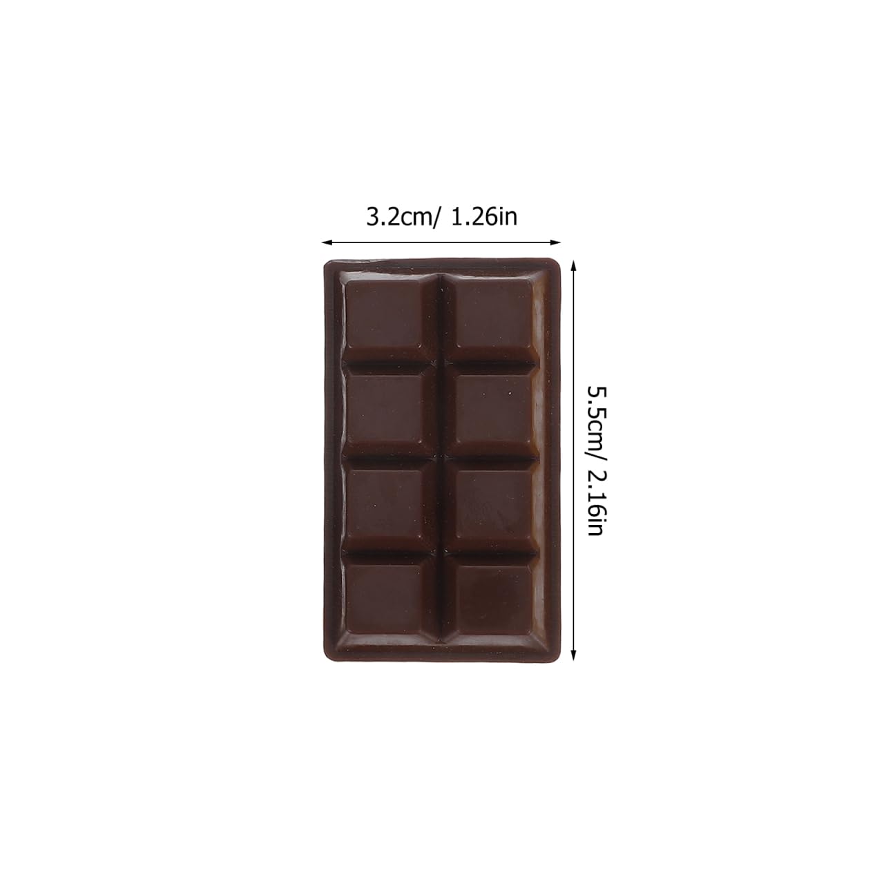 Toyvian Set di 4 modelli realistici di cioccolato finto in resina ingannevole Veri Cioccolati Per Casa delle Bambole E Giochi Di Ruolo Colori Caffè &