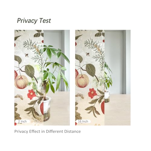 Película de privacidad para ventana Fayou 16.93x39.37 pulgadas miniatura 5