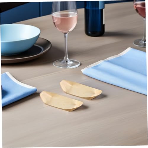 Platos desechables forma bote estilo japonés 8.5 cm miniatura 4