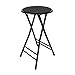 Tabouret Bar Pliant, Chaise De Bar Noir, Chaise Haute Tabouret, Chaises De Bar Hautes, Couvre-Pied Antidérapant, Facile À Nettoyer, pour La Cuisine De Comptoir De Salle À Manger