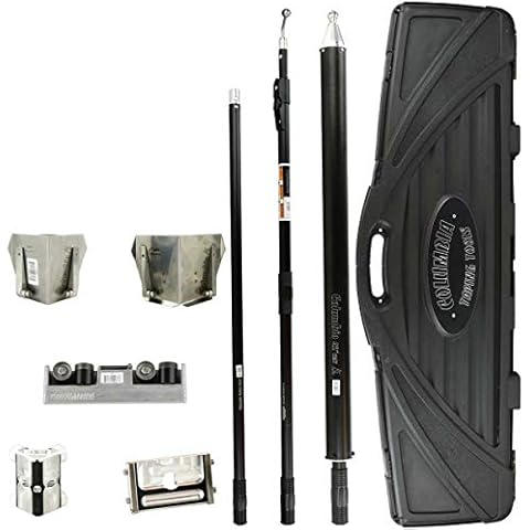 Columbia Drywall Taping/Finishing Kit with Compound Tube, Flat Applicator, Corner Roller, Flushers, Handles and Hard Case Cover