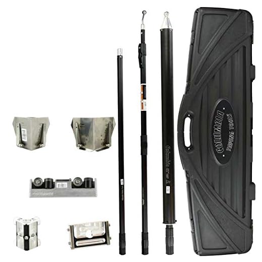 Columbia Drywall Taping/Finishing Kit with Compound Tube, Flat Applicator, Corner Roller, Flushers, Handles and Hard Case