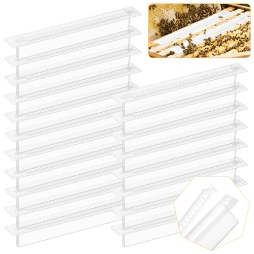 Qualirey 30 Packs Reusable Hive Beetle Trap Plastic Blaster Beetle Traps for Beehives Beekeeping Tools Beekeeping Supplies