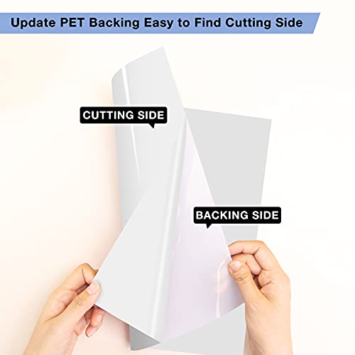 Jandjpackaging White Permanent Vinyl - 14 Pack 12” X 12” Glossy White Adhesive Vinyl, White Vinyl For Cricut, Silhouette, Expressions, Cameo, Signs #TOP2