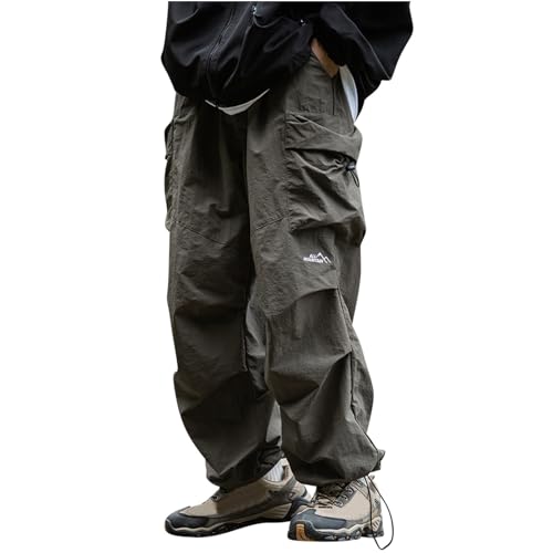 Men's Joggers Pants Casual Baggy Drawstring Tapered Sweatpants Cargo Hippie Streetwear Loose Fitted Bound Feet Sweatpant - Main Image