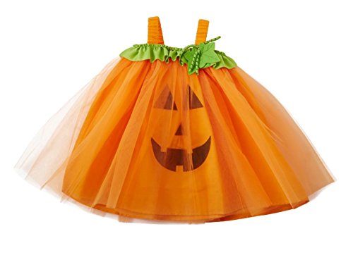 Mud Pie Baby Girl's Halloween Costume, Orange, 12 Months/4T