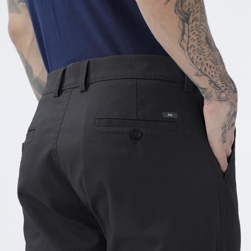 Image of BASICS Premium Cotton Stretch Formal Trousers for Men | Office Pants