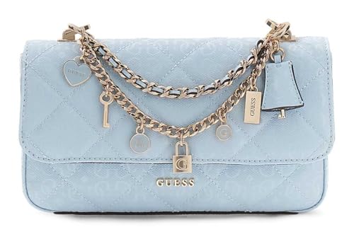 Sac bandoulière GUESS Libby Flap Crossbody Bag Aqua bleu clair pour libérer vos mains