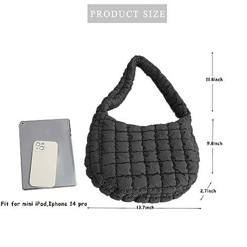 Bolso Tote Pequeño Acolchado para Mujer miniatura 6