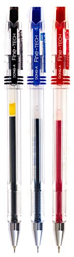 Bolígrafos Roller de tinta gel 0.3mm Pack de 3