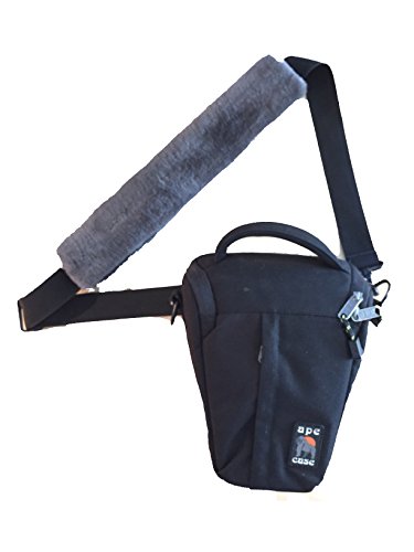 100% Natrual Sheepskin Seat Belt Strap Cover (Shoulder Strap) Gray (1) #TOP3