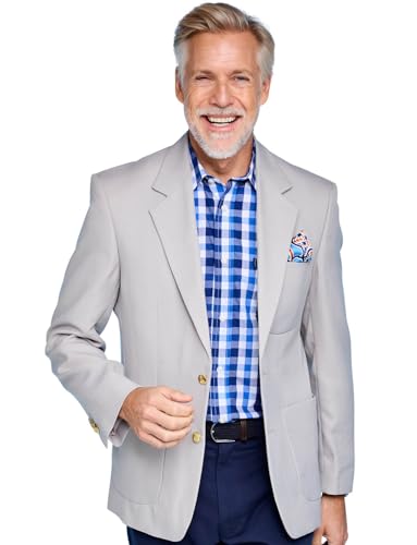 Chums Men's Single Breasted Classic Oxford Regular Fit Blazer Formal or Casual Wear