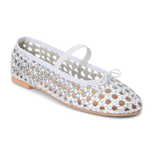 Matisse Womens Eloise Ballet Flats Casual - Silver2
