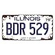 Panguru Blues Brothers Prop Nummernschild aus Metall, gestempelt, Vintage-Stil, 30,5 x 15,2 cm