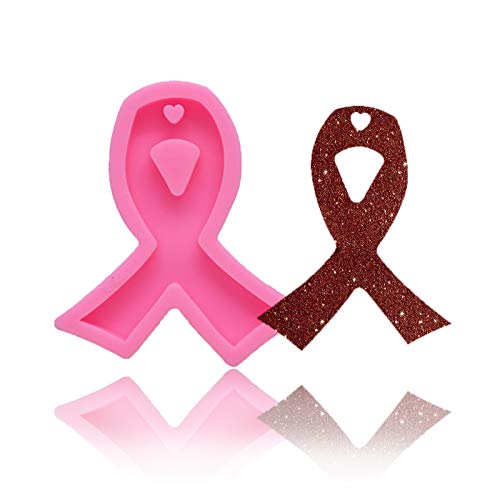 Ribbon keychain silicone mold with hole DIY is suitable for handmade, cupcake decoration, pudding, candy, ice cream, soap, resin