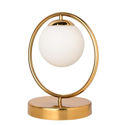 Image of Ceramic Finish Ring Decorative Table Lamp for Living Room, Bedroom, Dining Room, Office (Modern) (Bulb Not Included)
