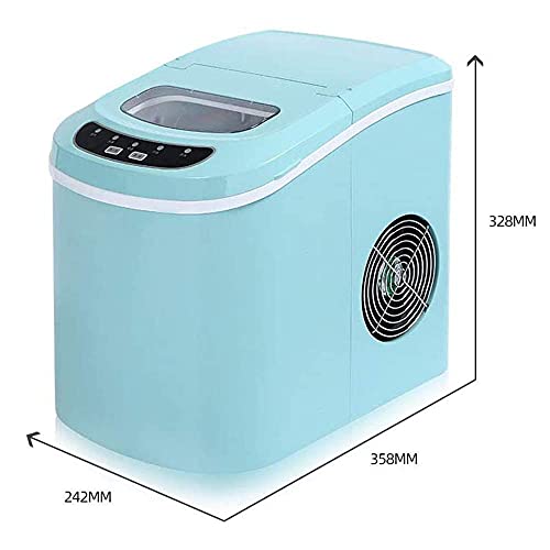 Máquina fabricadora de hielo de sobremesa, tanque de 2,2 L, produce 12 kg de hielo en 24 horas, portátil, eléctrica, alta eficiencia, ideal para fiestas y bebidas mezcladas miniatura 5