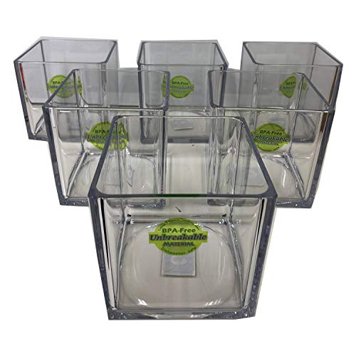 アームカンパニー ケース 鉢 プランター スクエア クリア 1.5L 割れにくい トライタン製 食洗機対応 DITR0768-C6 6個入