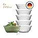 Produktbild TYA I Premium Glas 6er Dessertschalen 345ml 100% BLEIFREIE Kristall Glassschalen Set 6, Dessertbecher, Dessertgläser, Puddingschalen Glas Dipschale, Stapelbare Servierschalen Saucenschalen