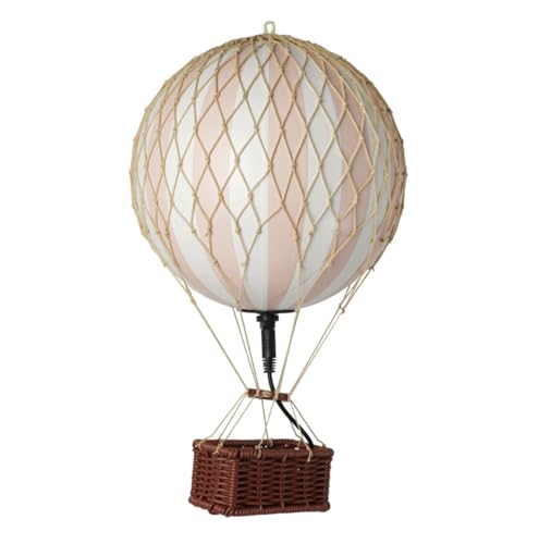 Image of Authentic Models LED Hot Air Balloon Lanterns: Magical Night Sky Decor | Hot Air Balloon Decor | LED Lantern Decor for Enchanting Evenings | Remote Control Included - Travels Light LED, Pink Light