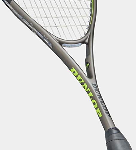 Dunlop Sports Blackstorm Graphite 5.0 Squash Racket, Grey/Black/Yellow #TOP4