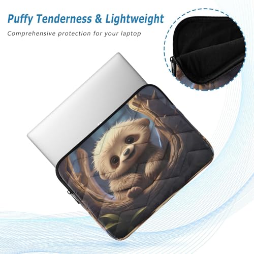 Funda para portátil 13-14 pulgadas impermeable con diseño de perezoso miniatura 5