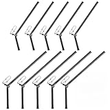 Hxjfnb 10 Stück Fishing Anti Tangle Boom 9/12 cm Sleeves Angeln Set,Fishing Anti-Tangle Boom Sleeves Set,Fishing Anti Tangle Boom Set,Anti Tangle Boom Mit Wirbel Gebogen,Anti Tangle Boom Feeder