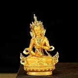 Mały uchwyt kieszonkowy skuteczny Vajrasattva/Kingkong złoty stop buddy posąg miedziany dom/biuro udekoruj statuę nowość prezent