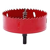 Hole Saw Cutter vor dem Gebrauch, achten Sie darauf, vernuenftig, Auswahl, Kontrolle, Tachometer und kontinuierlich dem Kuehlfluid hinzugefuegt zu werden, um Kantenrisse zu vermeiden, z. oeffnen und Schliessen, um die Geschwindigkeit zu minimieren.