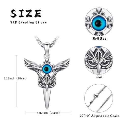 viking Pendant Necklace for Men Nordic Celtic 925 Sterling Silver Vintage Mjolnir Jewelry Norse Vikings Gift for Women2