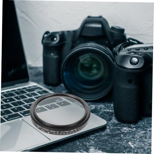 Filtro ND variable 55mm con anillo ajustable de aluminio resistente para fotografía 5