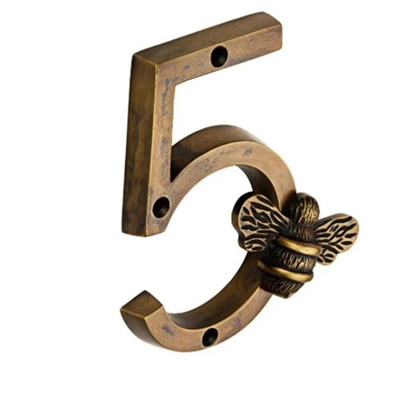 Bee House Number Sign 3D Door Mailbox Numbers 0-9 Self Adhesive House Door Numbers House Street Address Numbers Stickers for Apartment House Room Office Cars