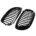 DEKEWEI E46 Grill, Black Kidney Grille Compatible with 2003-2006 E46 325Ci 330Ci 2-Door LCI Single Slat Gloss Black Grill (Not For M3)